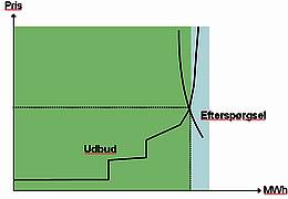 Nord Pool har et fysisk og et finansielt marked. Aktører, der ønsker at handle fysisk el på børsen, sender hhv. salgs- og købsbud ind senest kl. 12 dagen før driftsdøgnet. Buddene består af en ønsket mængde køb eller salg til en vis pris for hver time. Baseret på disse bud beregnes priserne for hver time i det følgende døgn. Det sker ved at sammensætte en samlet kurve for forbruget og en samlet kurve for produktionen. Prisen findes der, hvor de to kurver skærer hinanden.