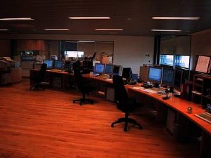 Kontrolcentret med SCADA-anlæg fra ABB. Kilde: ABB A/S.