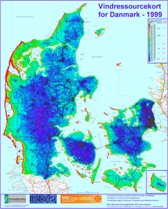 Vindressourcekort Danmark
